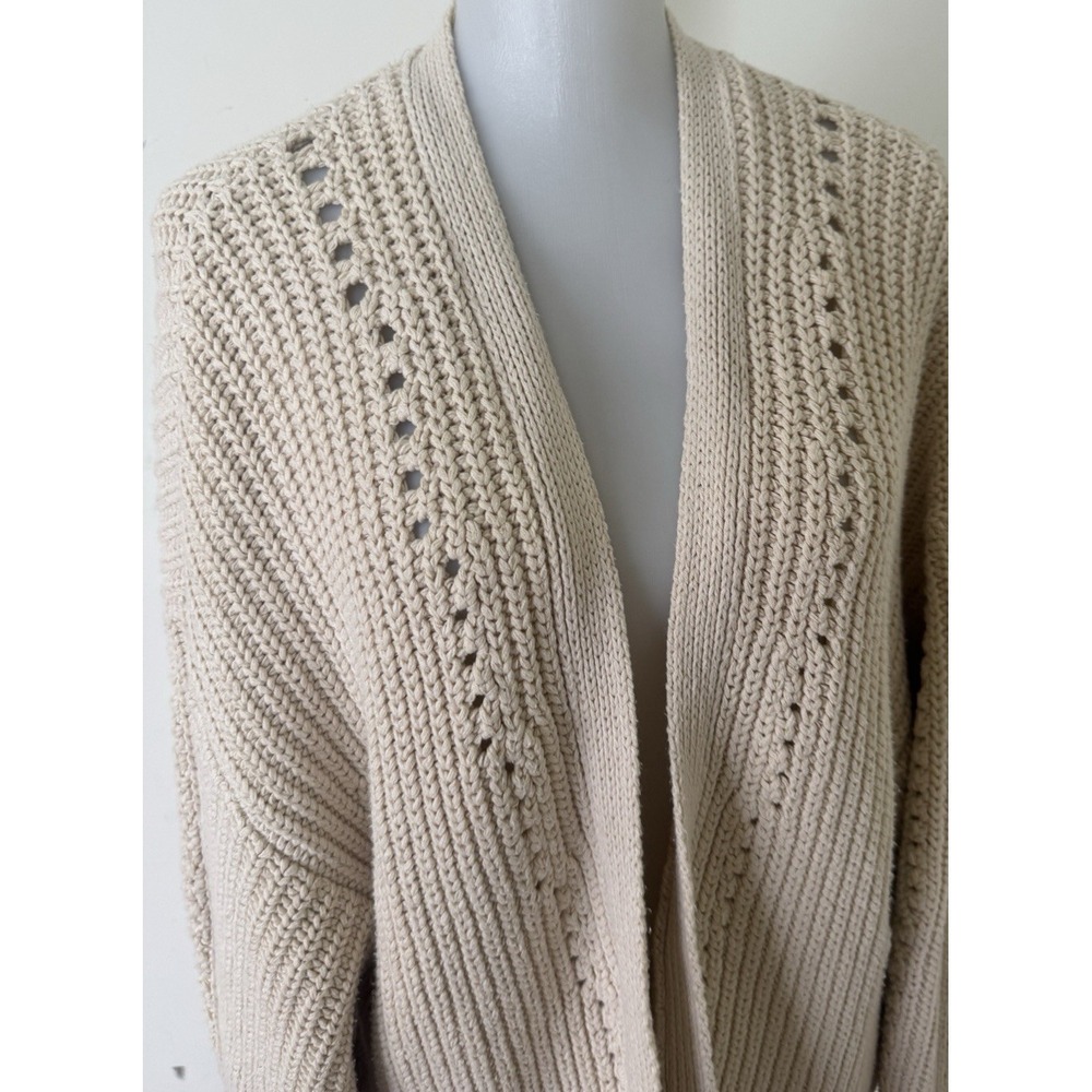 Free People Nightingale Cardigan Knit Sweater Womens Size XS Cream - Picture 6 of 9